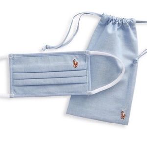 Polo Ralph Lauren Face Mask Medium/large Blue Polo Horse